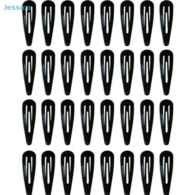 ♥ Pasadores de presión negros antideslizantes para mujer, horquillas de sujeción fuerte para peinar, seccionar y accesorios de peinado diarios, 20/40 Uds.