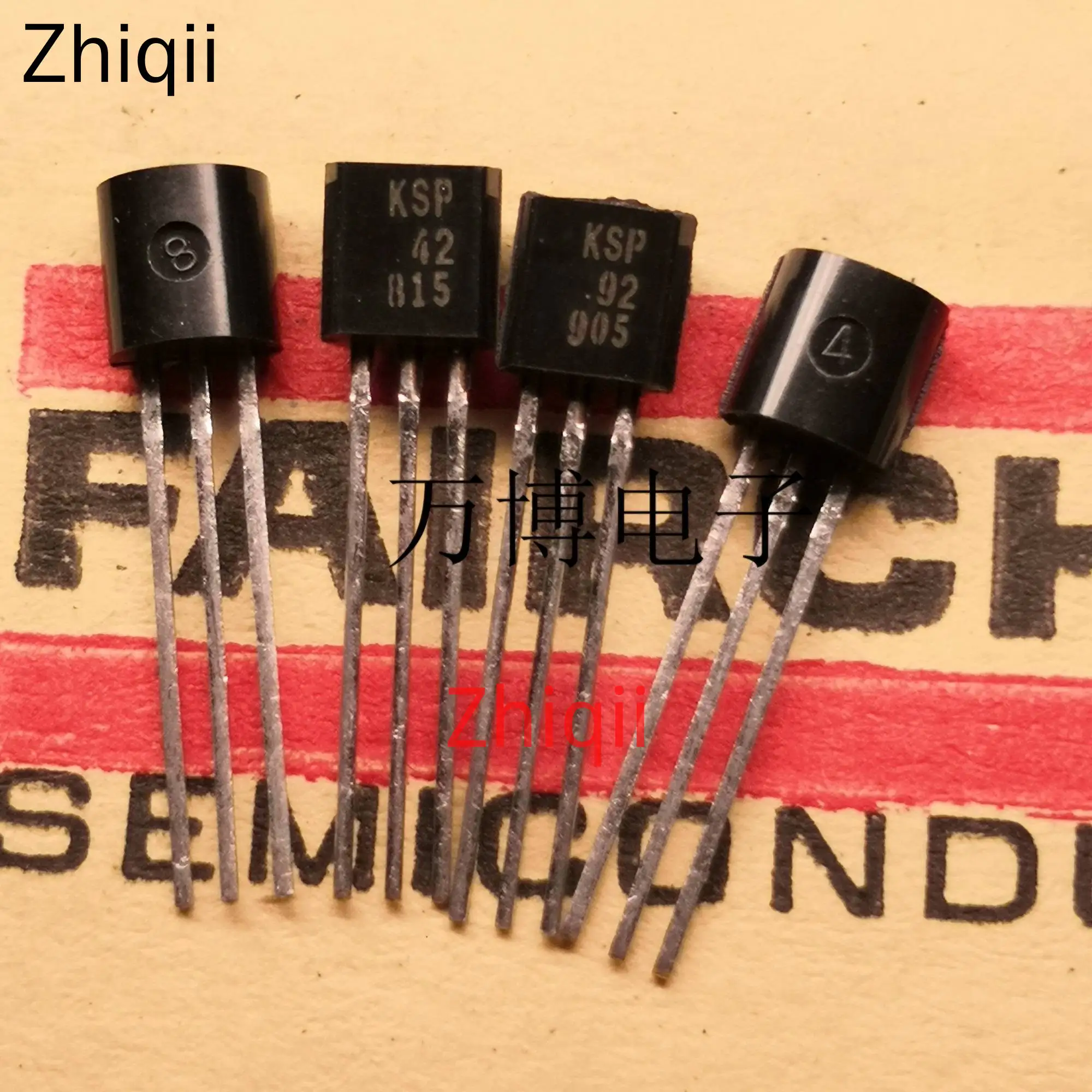 20pair/lot FAIRCHILD KSP42 KSP92 Brand New Original Triode KSP 42 92 TO-92 Transistor A42 A92 Laser word bagged Copper feet