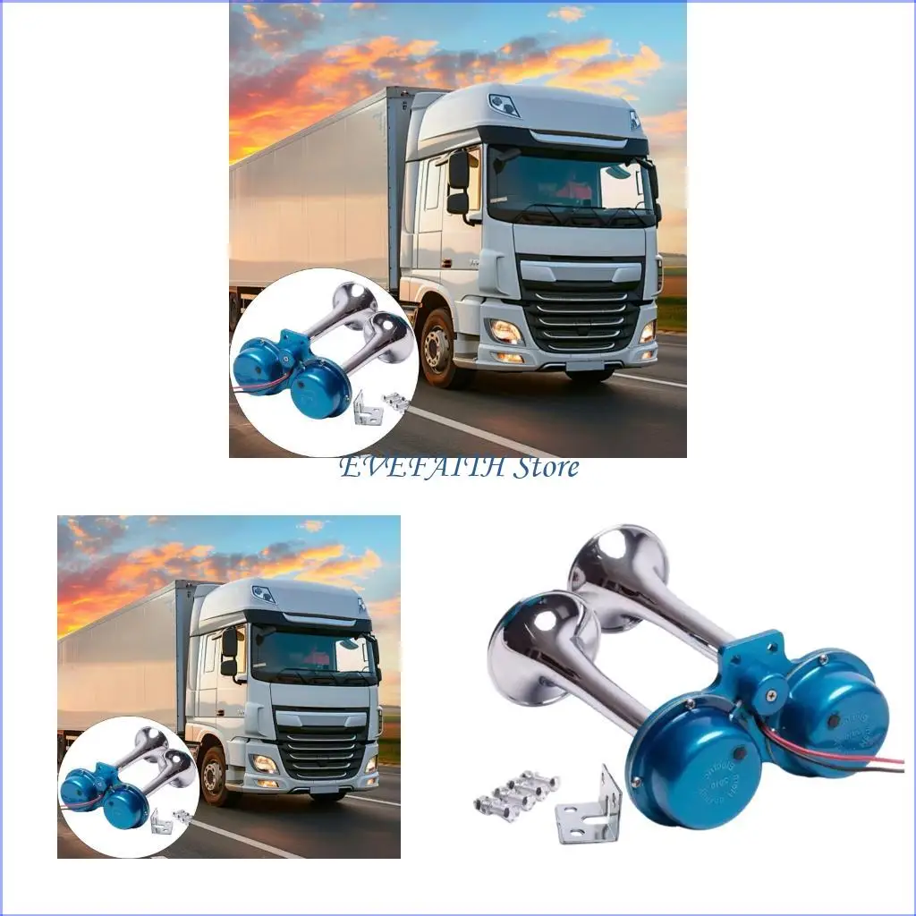 

124B Weatherproof Metal Car Horn With 150Db Sound For Road Use