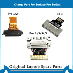 Original For Microsoft Surface Pro 3 4 5 6 7 1631 1724 1796 USB Charge Port Book Charger Dock Flex Cable 1514 1601