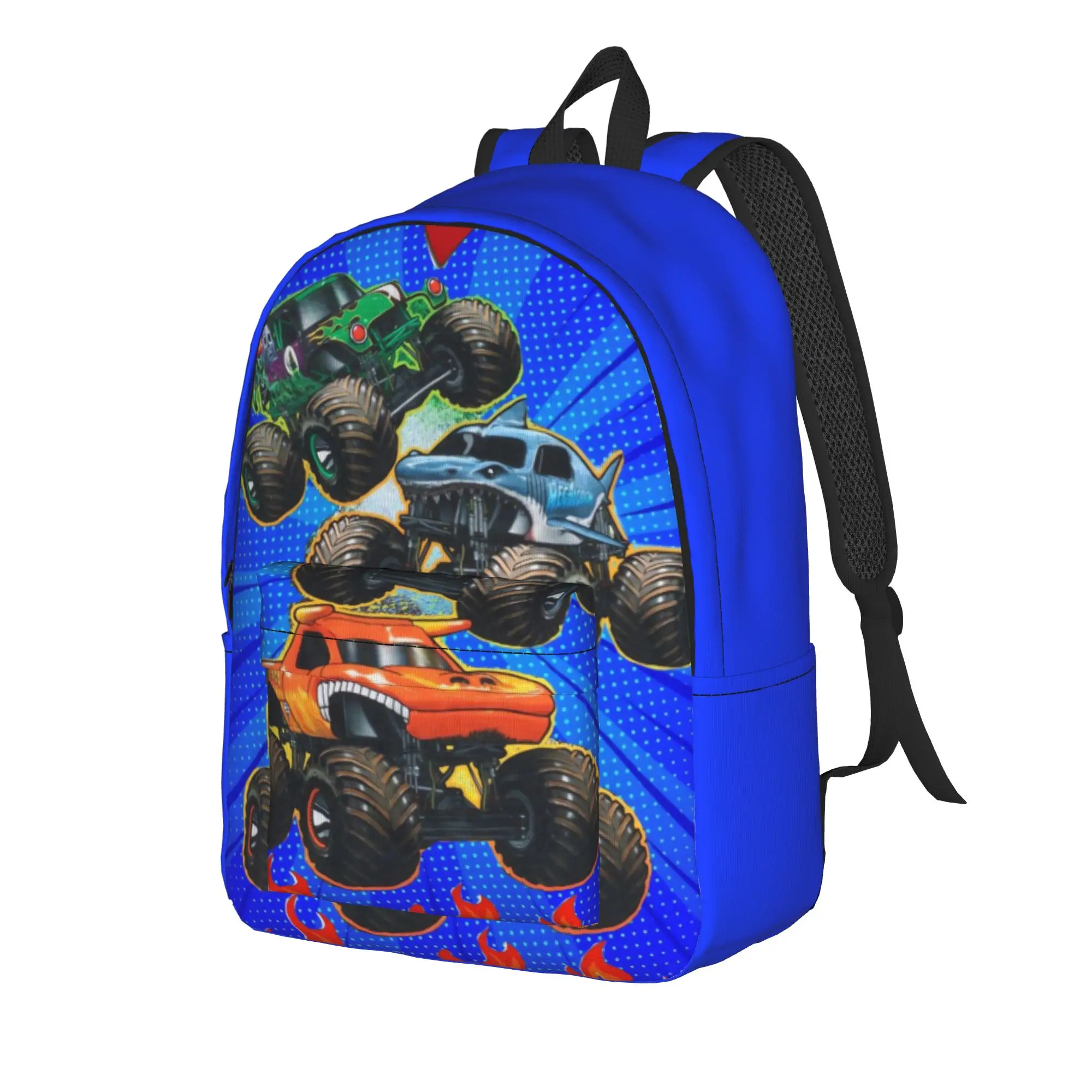 Monster Jam Backpack  Aesthetic Backpacks Male Cycling Durable High School Bags Custom Rucksack