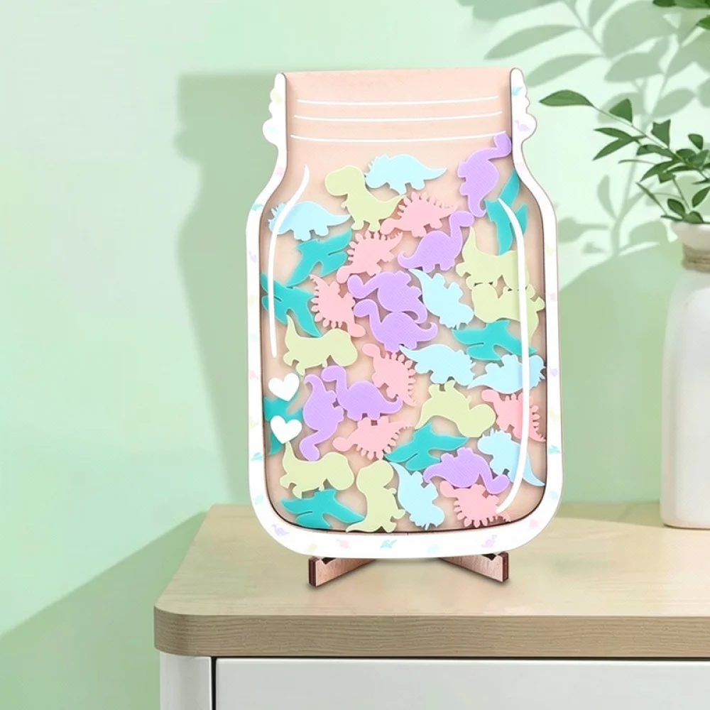 Wooden Star Reward Jar Kids Incentive Pot Classroom Management Tool Children Learning Discipline Positive Reinforcement