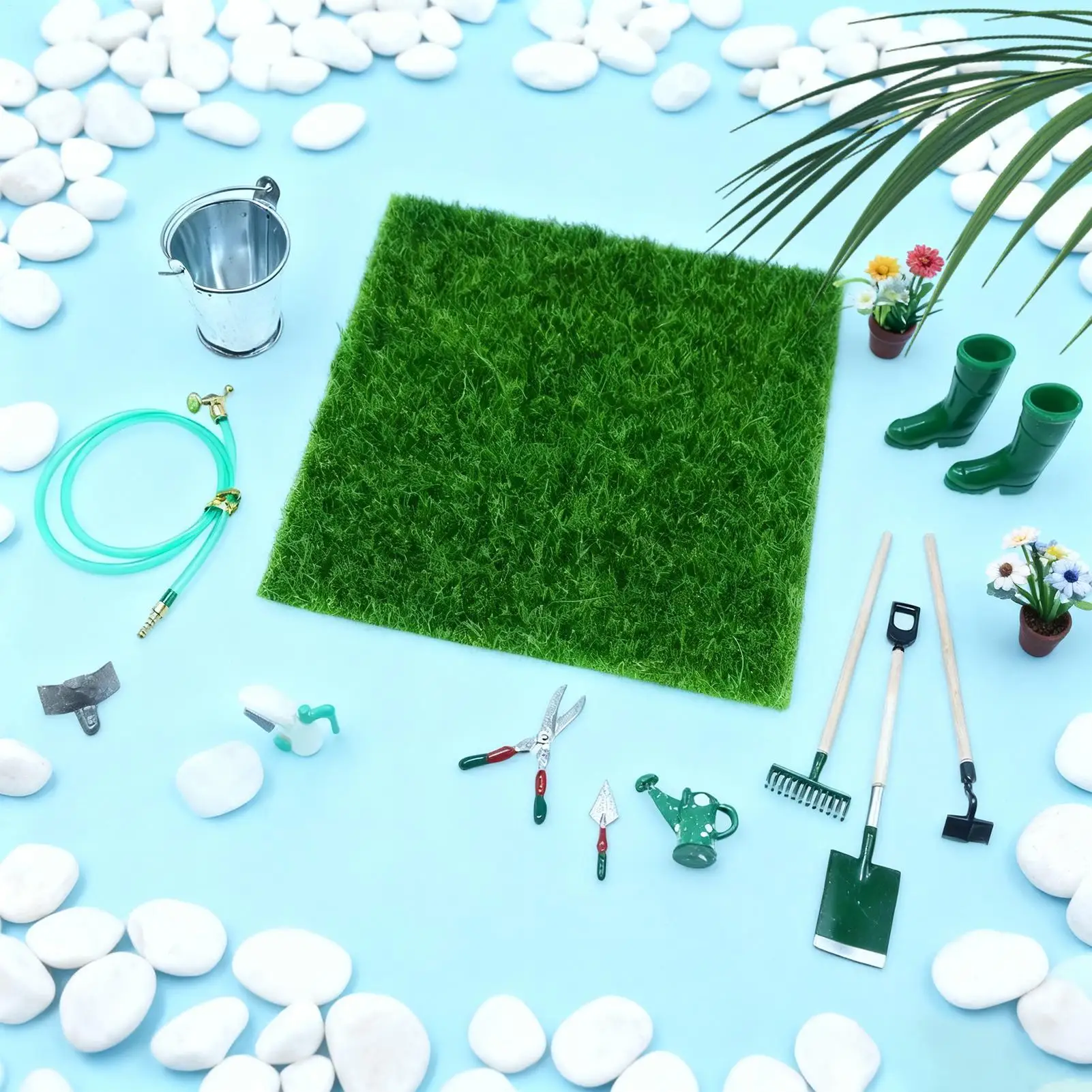 Acessórios para casa de fadas, decorações em miniatura, 12 peças, gnome, jardim, ferramentas agrícolas para colecionadores, meninos, meninas, crianças, quintal