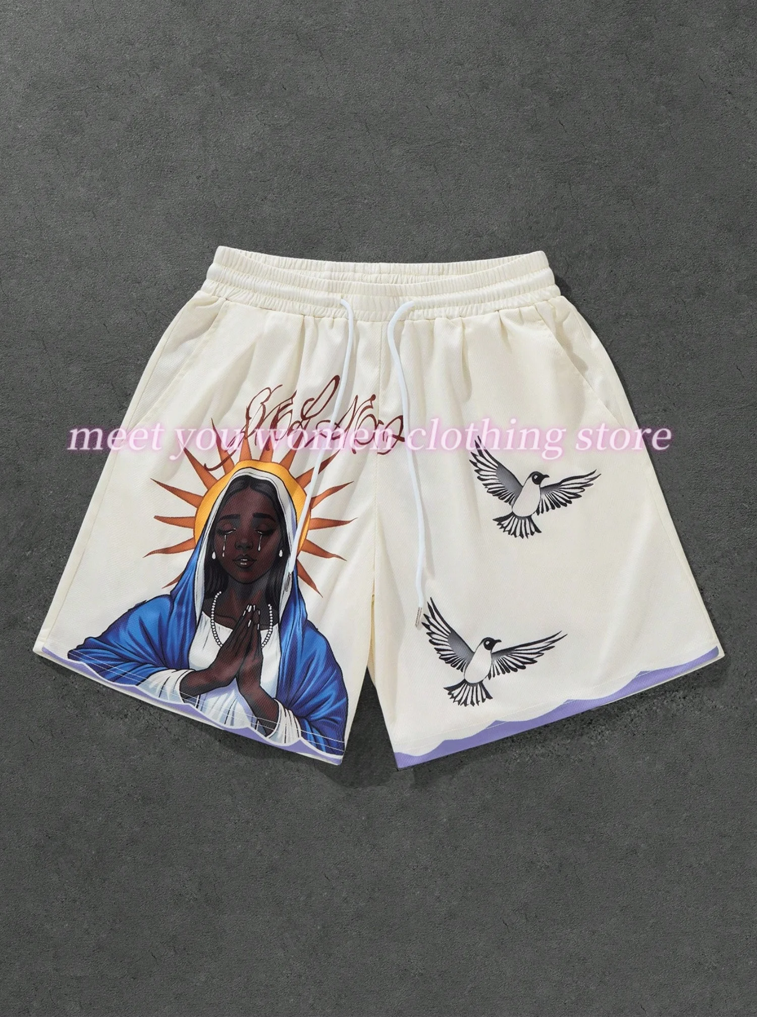 women Beach Pants Spliced Cashew Flower 3D Printed Shorts adult Summer Breathable Shorts Fitness Street Shorts plus size women