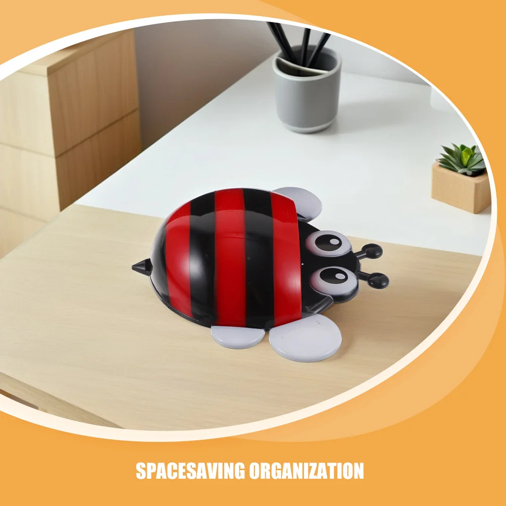 2 قطعة أصحاب قلم النحل المغناطيسي السبورة الثلاجة علامة تخزين مكتب منظم كوب القلم البلاستيكي متعدد الوظائف #2