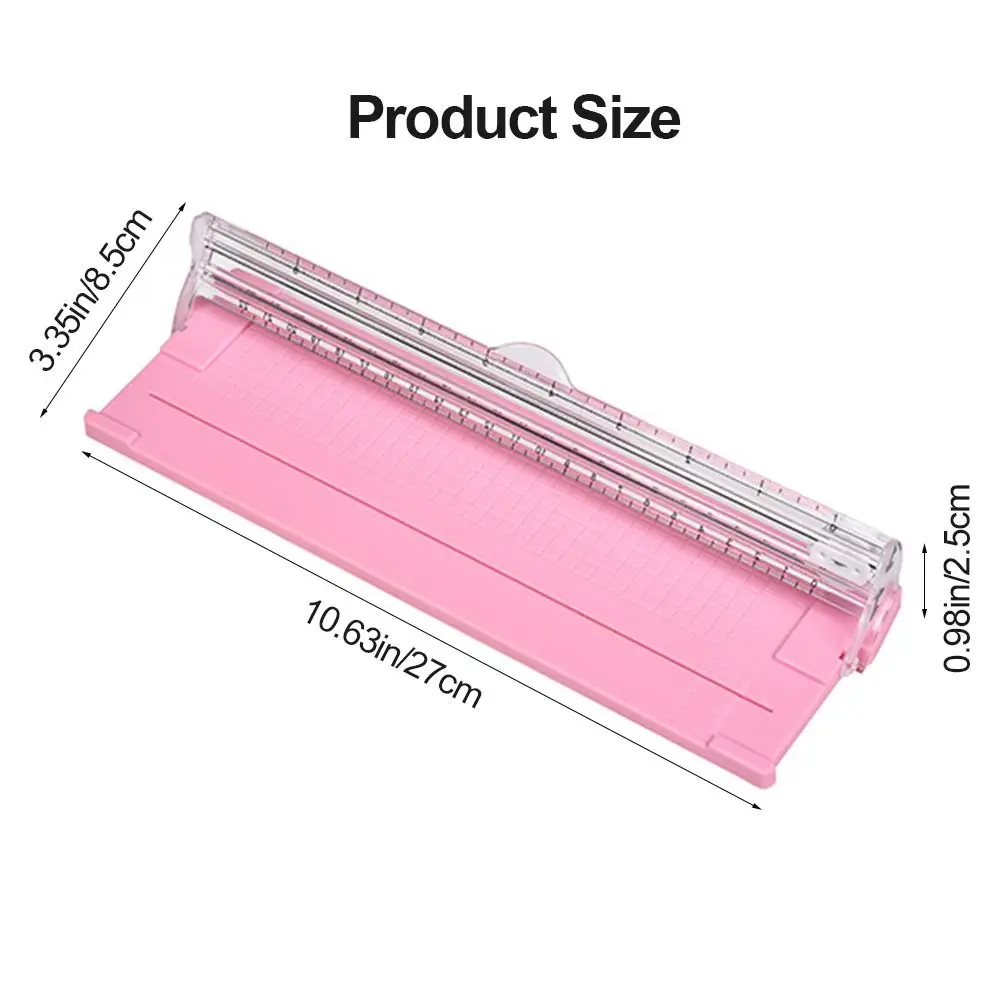 Picture 7: 1Pcs Durable Mini Paper Slide Cutter A4 Plastic Paper Trimmer Paper Cutting Machine Home Crafts Tool