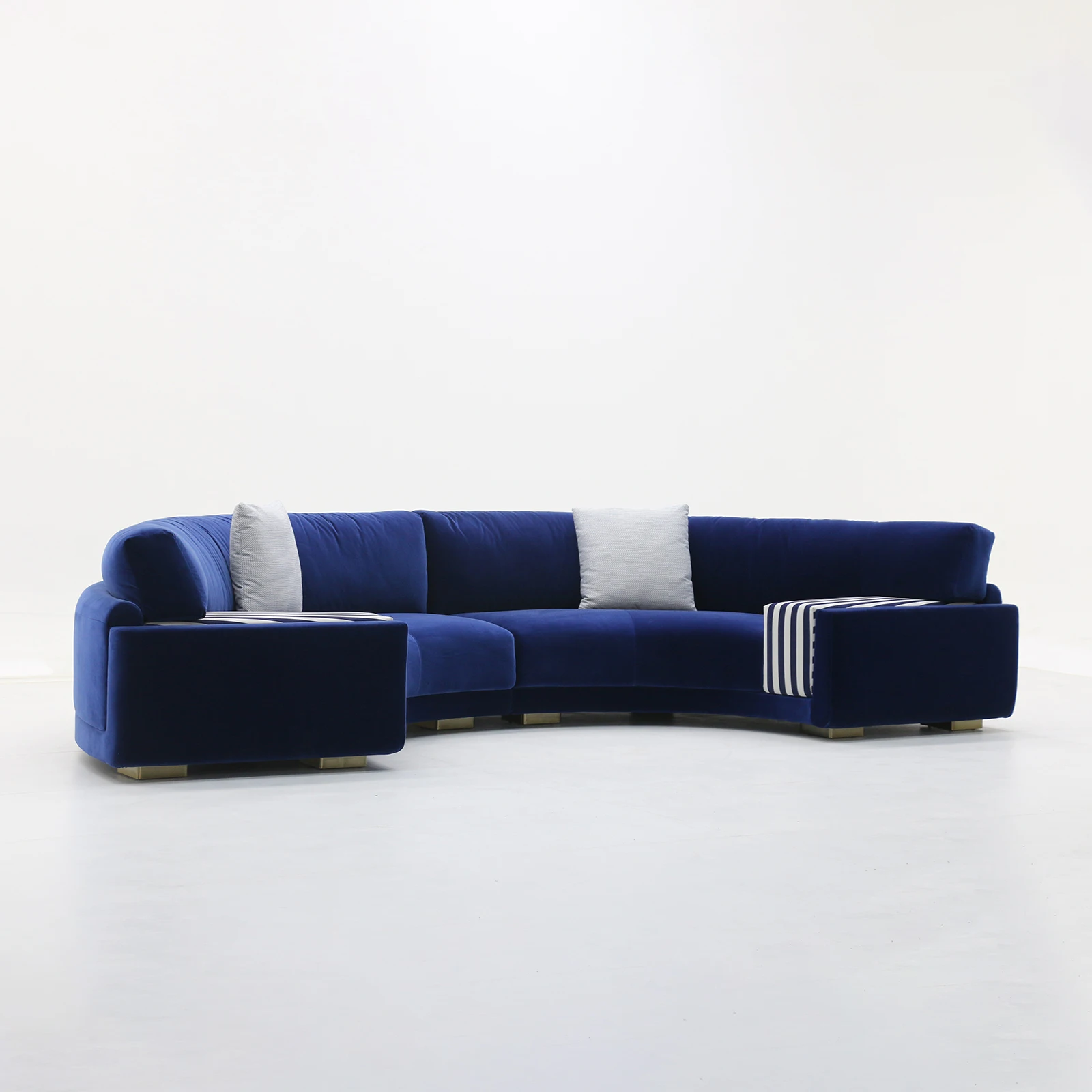 

#Factory Custom Luxury Modern Curved Sofa Sets Living Room Furniture High End Couch Sofa for Villa Apartment
