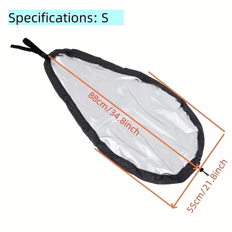 Oxford Cloth Kayak Cockpit Cover - Durable, Dustproof and Sun-Protective Canoeing Console Cover with Drawstring Closure