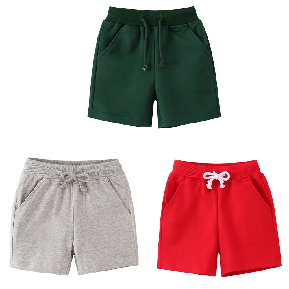 

Jumping Meters Kids Shorts Solid Summer Drawstring Fruits Animals Print Boys Girls Baby Pants Children's Clothing