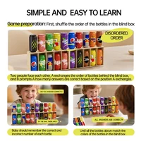 Bottle Guessing Beverage Match Memory Exercise Logical Thinking Reasoning Board Game Interaction Beneficial Intelligence Toy 4
