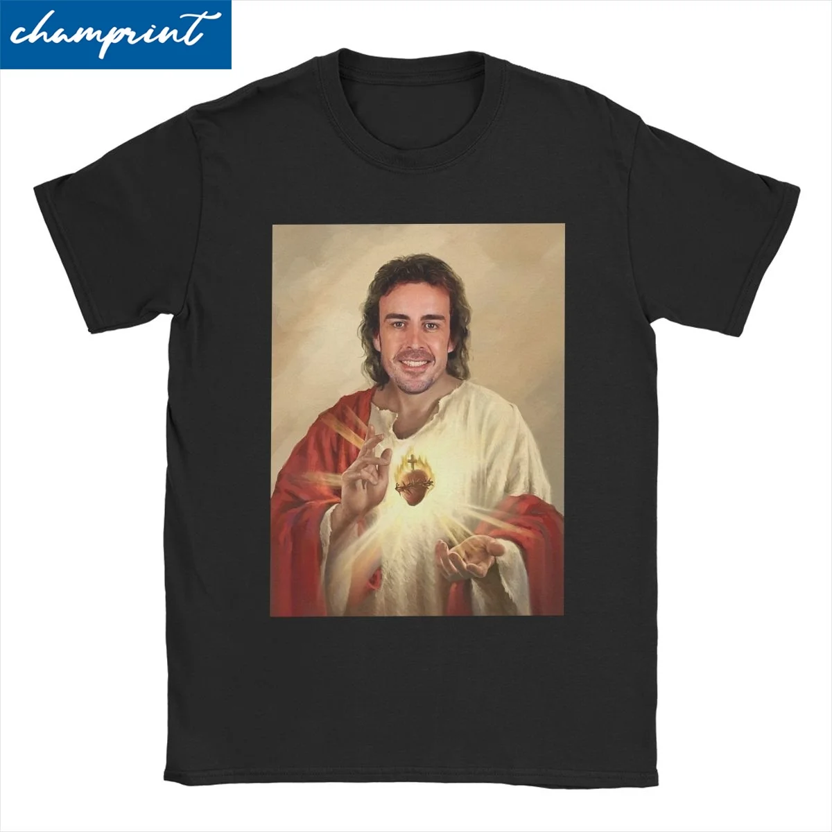 Fernando Alonso Jesucristo T Shirt Men Women 100% Cotton Vintage T-Shirts O Neck Tee Shirt Short Sleeve Tops Original