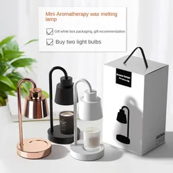 Table Lamp Wooden Base Bedside Decor Night Light Candle Warmer Wax Melting Light Candle Heating Lamp Candle Melt Warmer