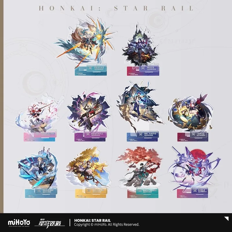 

Официальная серия miHoYo Honkai: StarRail Illustration Series The Hunt, акриловая этикетка, оригинальные аксессуары для игр в стиле аниме