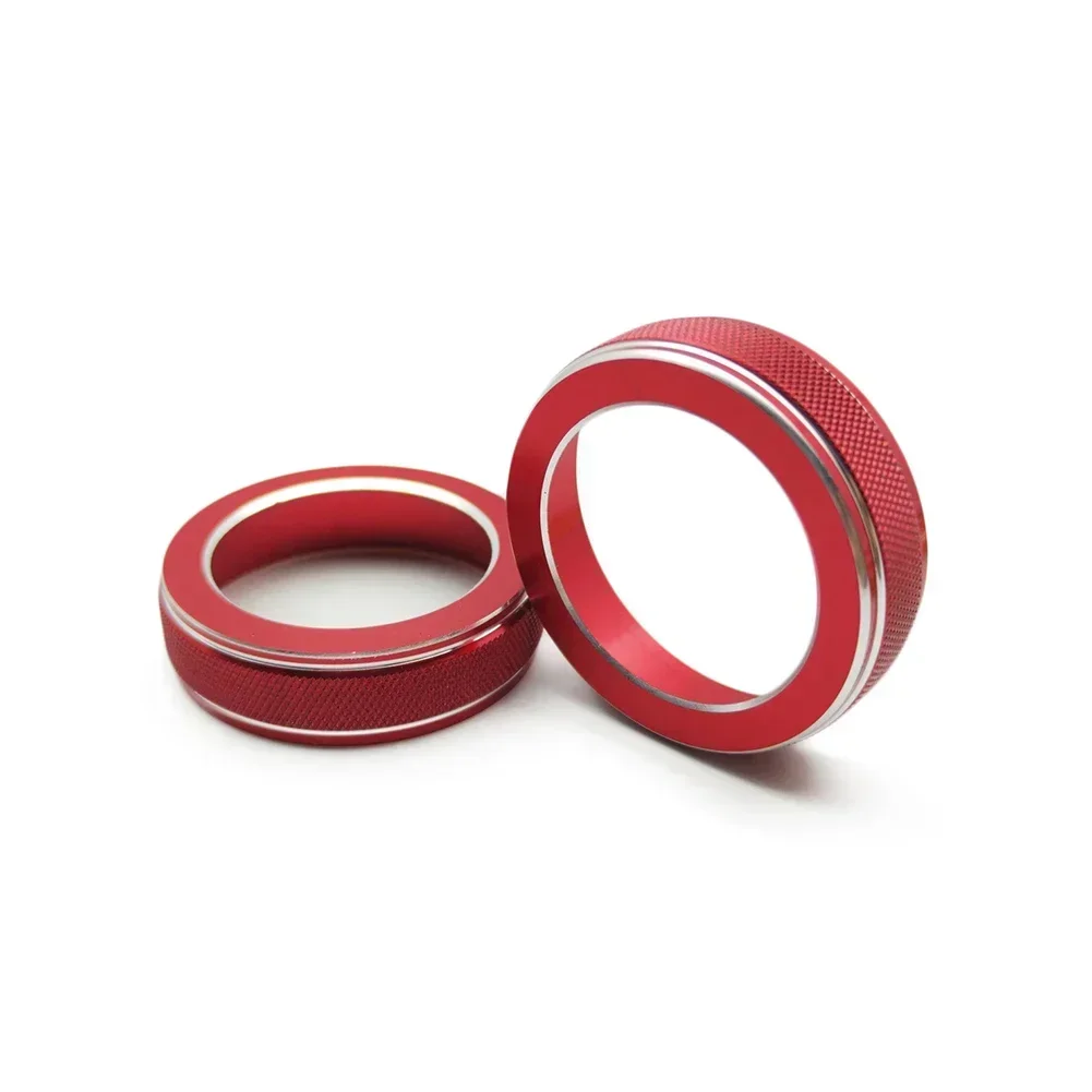 Tough and Stylish Volume CD Switch Knobs Ring Covers designed for Jeep For Cherokee from 14 to 19 Years Models