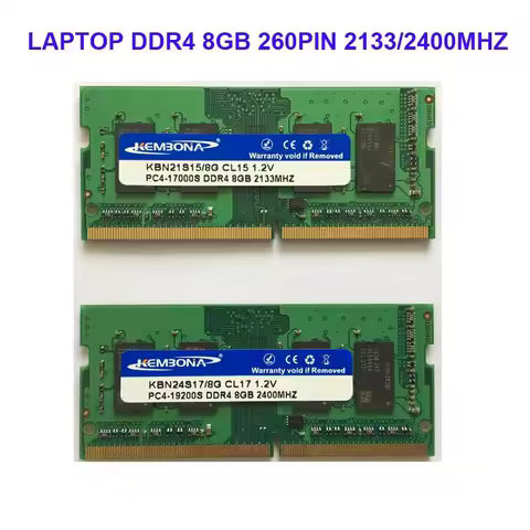 Kembona sodimm notebook ram memory laptop ddr4 8gb 8g 2133MHz 2400MHZ 2666MHZ 260pin 3200MHZ