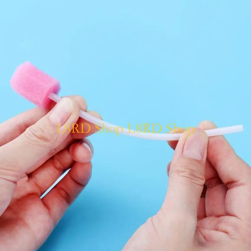 L8rd 10pcs/set使い捨て口頭ケアスポンスワブは、口腔クリーニングのための無味の滅菌歯科用sw棒を個別に掃除する