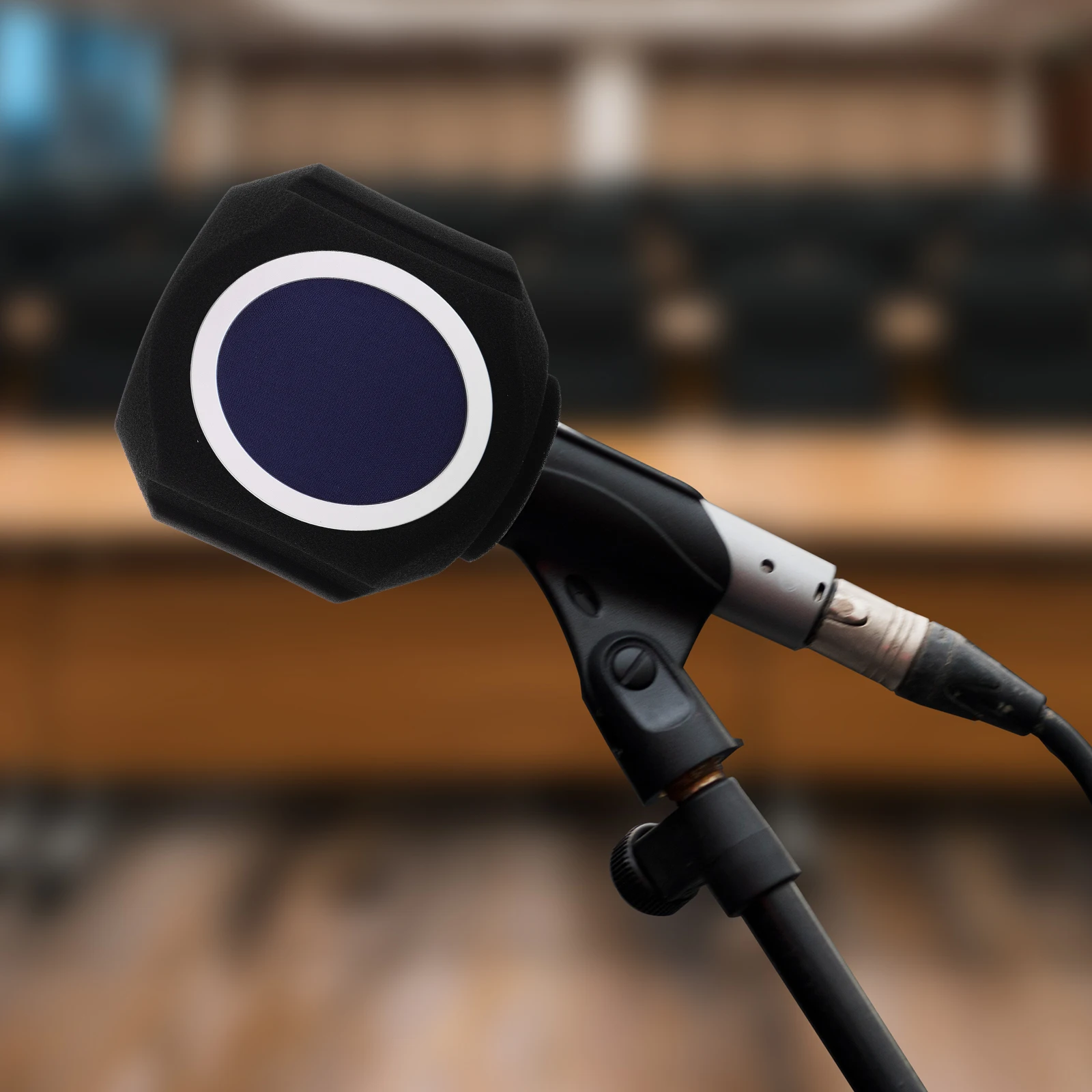 Microphone Isolation Shield High Density Absorbent Sponge Soundproof Cover for Condenser Mic Recording Studio Broadcasting