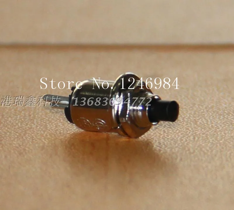 [SA]Taiwan New SCI R13-81 A round black buttons normally open switch pin no lock reset M5.2 press pass--100PCS/LOT