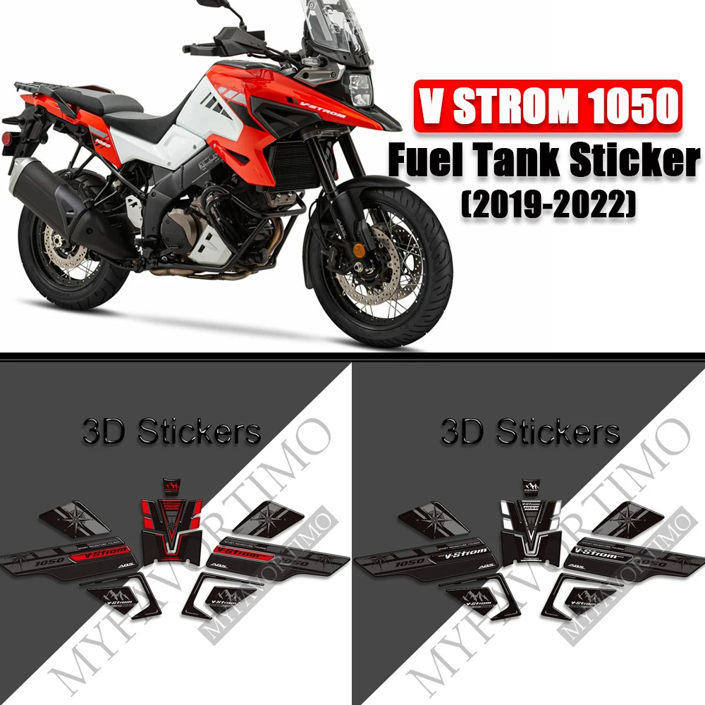 

V STROM 1050 Motorcycle Fuel Tank Sticker Suzuki V STROM 1050 XT Parts 3D Sticker 2019-2022 Anti Scratch Sticker