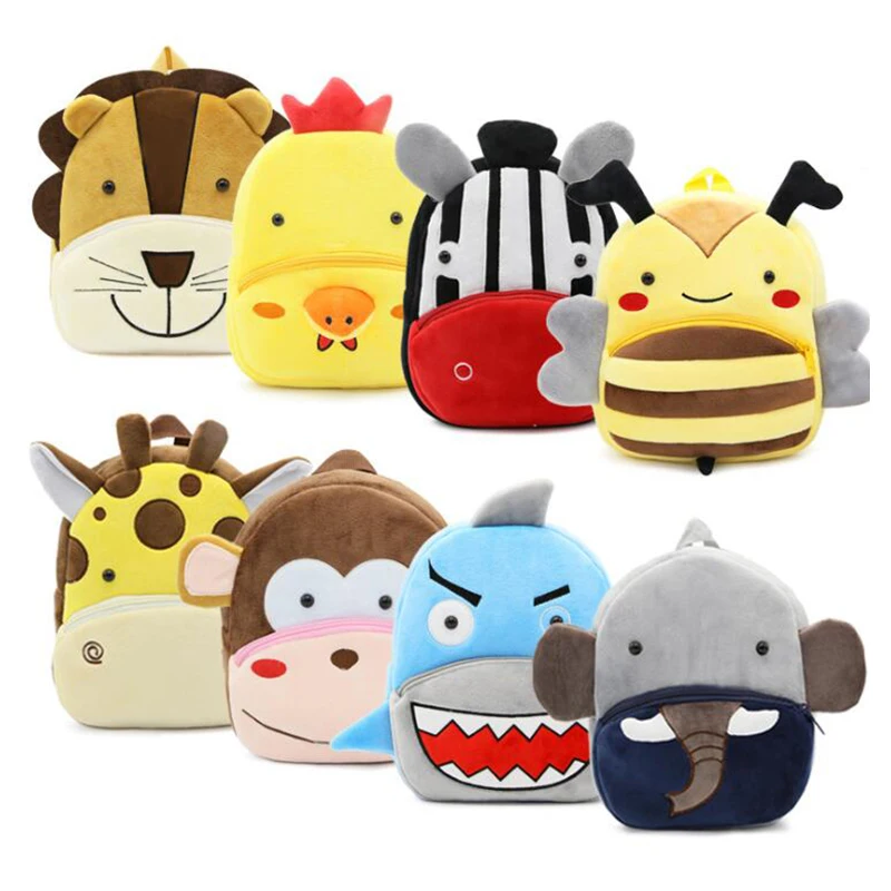 Kids Backpacks Anime School Bags 3D Kids Cartoon Koalas Plush Backpack Panda Kindergarten Boys Girls Childrens Backpack Book Bag