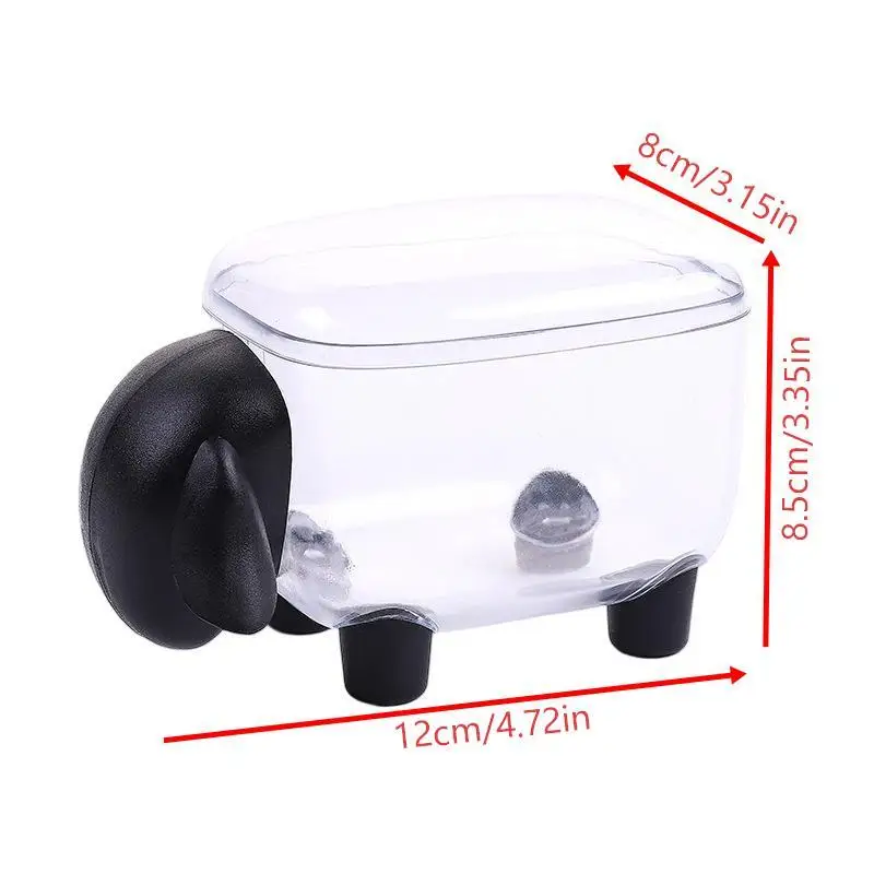 Creative Portable Toothpick Cotton Swab Storage Box Sheep Shaped Table Cosmetic Organizer Box Household