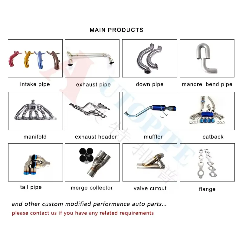 1:1 equal ratio copy fast delivery exhaust pipe rear muffler, only suitable for sports car customization services
