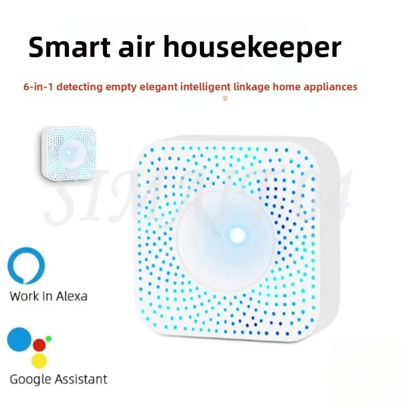 

Wi-Fi 6 в 1, детектор качества воздуха PM2,5/формальдегид/VOC/CO2/тестер температуры/влажности