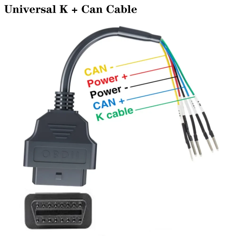 

Universal OBD2 Connector For Motorcycle Motorbike K+CAN OBD2 Cable For YAMAHA 3pin For HONDA 4Pin For KTM 6pin For DUCATI 4Pin