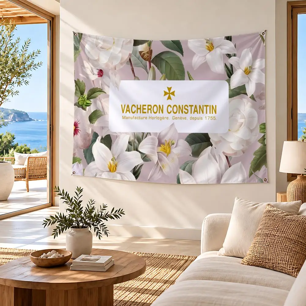 brand Fashion Vacherons Constantin Flags flag Metal Grommets waterproof Polyester Wall Flag Art Decor For Studio Game Room gift