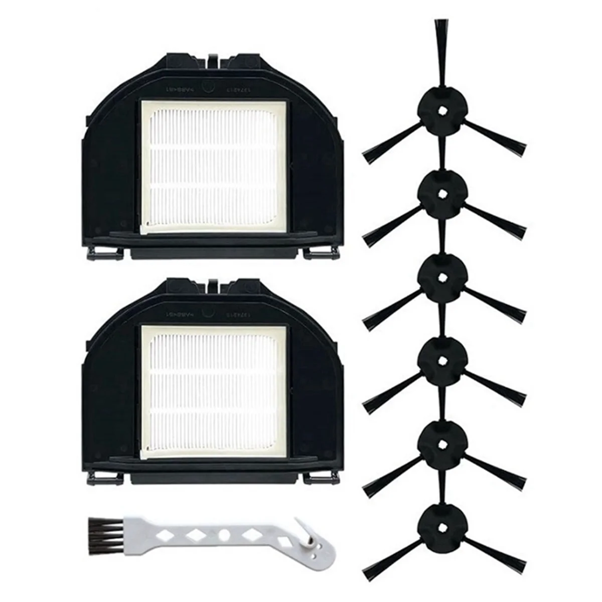 Kit de cepillo lateral de filtro de barredora para RV2310 RV2310AE, pieza de repuesto de aspiradora de Robot autovaciado