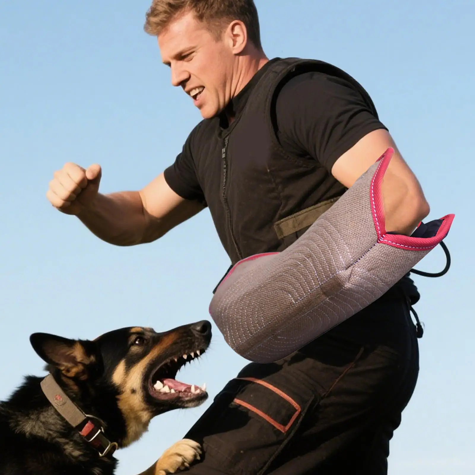 

1 шт., набор для тренировки укусов собак, прочный хлопок и лен, тренировочный комплект для молодежи, защита рук, безопасность, утолщенный рукав для укусов домашних собак