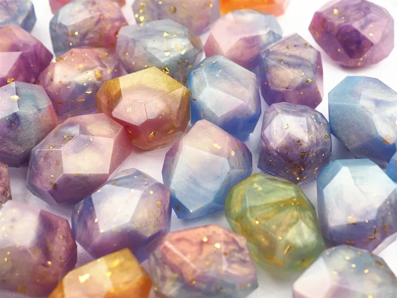 DIY كريستال غير النظامية حجر قالب من السيليكون هندسية الأوجه الأحجار الكريمة كريستال سبار خام كريستال الايبوكسي الراتنج العفن #3