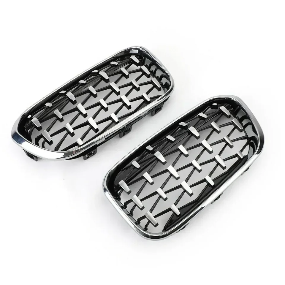 Xvip 1 Paar Front gitter für BMW 1er F20 F21 2013-2016 glänzend schwarzer Nieren grill Ersatz Racing Front stoßstangen gitter – Detail 20