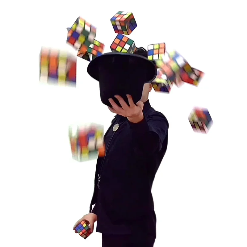 Cubo Mágico Plegable, Sobre de Desaparición Visual, Fuente de Destellos, Accesorios de Magia para Escenario y Primeros Planos, Trucos de Magia Fáciles de Realizar