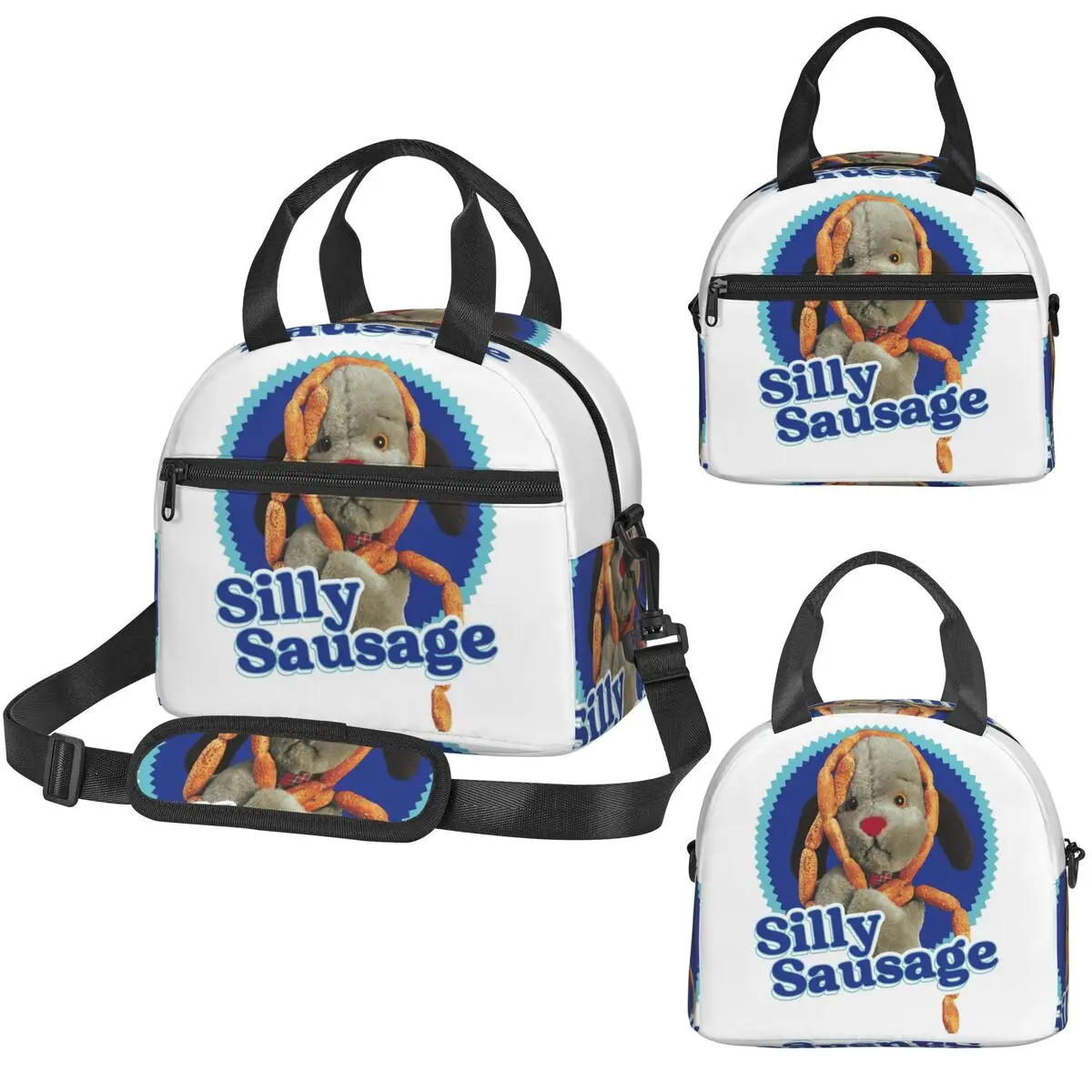 

Термосумка для обедов Sooty Sweep Silly Sausage для детей, школьный термоконтейнер, герметичный ланч-бокс