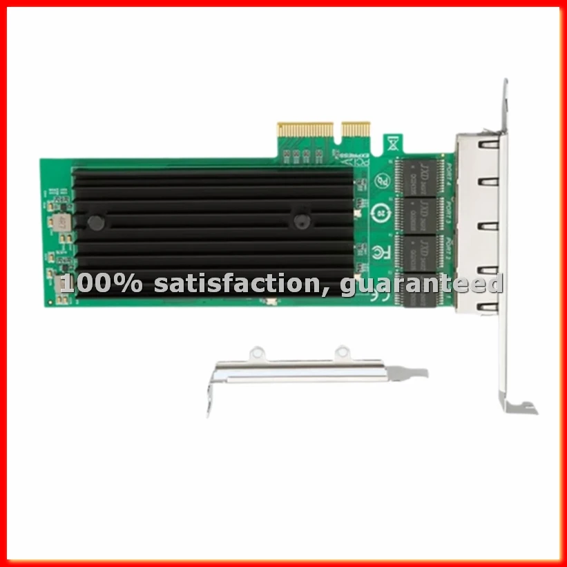 

Сетевая карта PCIe с 4 портами 2.5G RJ45, чип I226, PCI Express, 100/1000/2500 Мбит/с, гигабитный Ethernet-адаптер для ПК/ноутбука - A63M