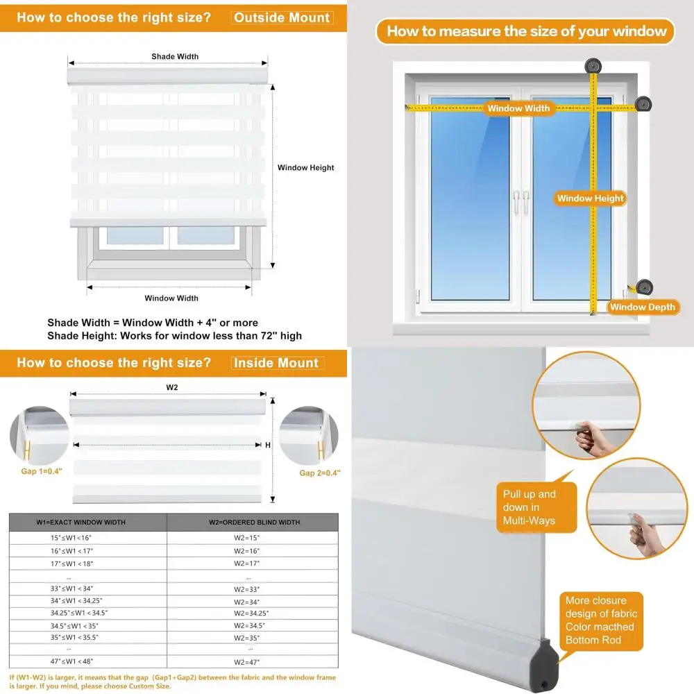 

Двухслойные аккумуляторные жалюзи, 51 Вт x 72 ч, белые, ткань дневного и ночного цвета, затемняющие шторы для дома и офиса
