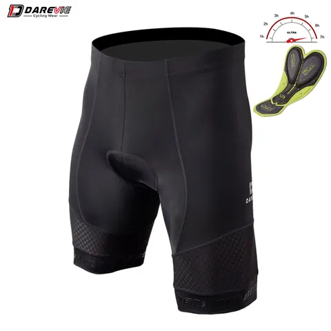 Darevie-Shorts de Ciclismo Respirável com Pad Gel 3D para Homens e Mulheres, Shorts Mountain Bike, 6 Horas de Passeio, MTB, Estrada, Downhill Ciclismo Shorts
