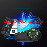 Intercom，for  Motorcycle KY Motorcycle Helmet Bluetooth Headset Bluetooth 5.2 Waterproof  Cycling/Skiing/Riding