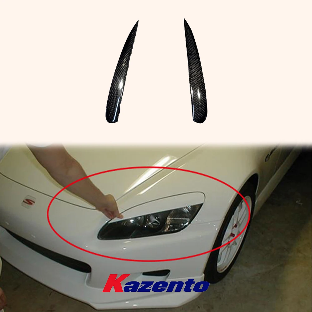 

For Honda S2000 Coupe Convertible AP1 AP2 1999-2009 Carbon Headlight Eyelid Eyebrow
