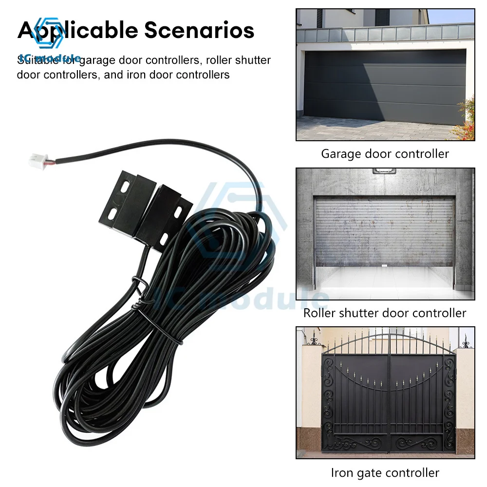 MC05 5m Wired Door Sensor Magnetic Sensor Switch For Open Detector Iron Gate Suitable Waterpoof Outdoor Indoor Using