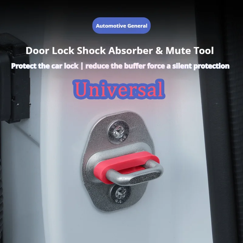 Universal Sound Damper Door Lock Buffer Rattling STOP Soundproof Deaf Seal Deadener for Lock Protection and Impact Reduction