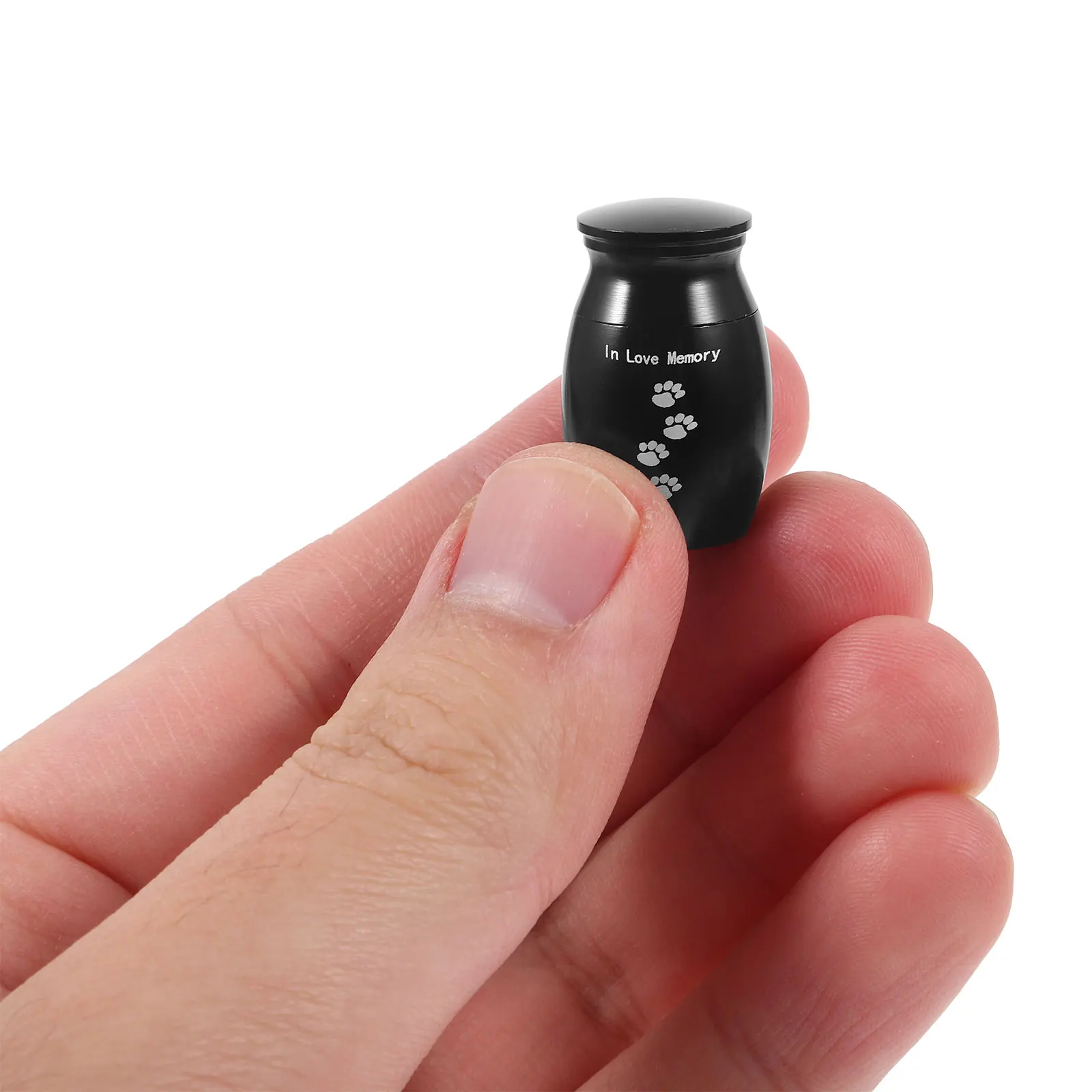 جرة رماد تذكارية القط الكلب الزخرفية الحرق دفن تخزين حاوية معدنية صغيرة للحيوانات الأليفة الميتة رماد الشعر الأسنان جرة تذكار #6