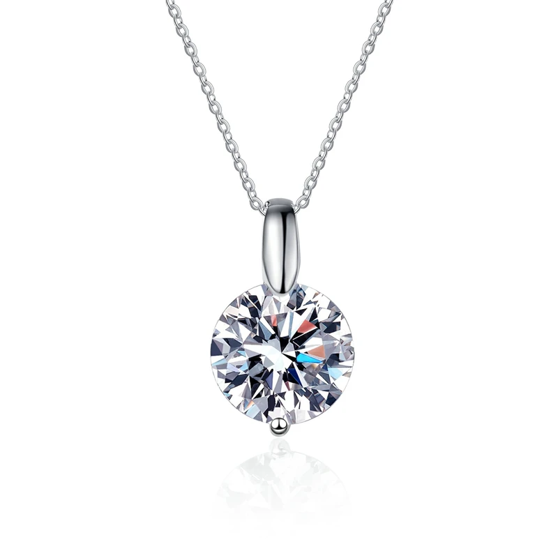 

Ourfuno Minimalist 1-3CT Moissanite Necklace For Women 925 Sterling Silver Pendant Necklace Party Wedding Jewelry Christmas Gift