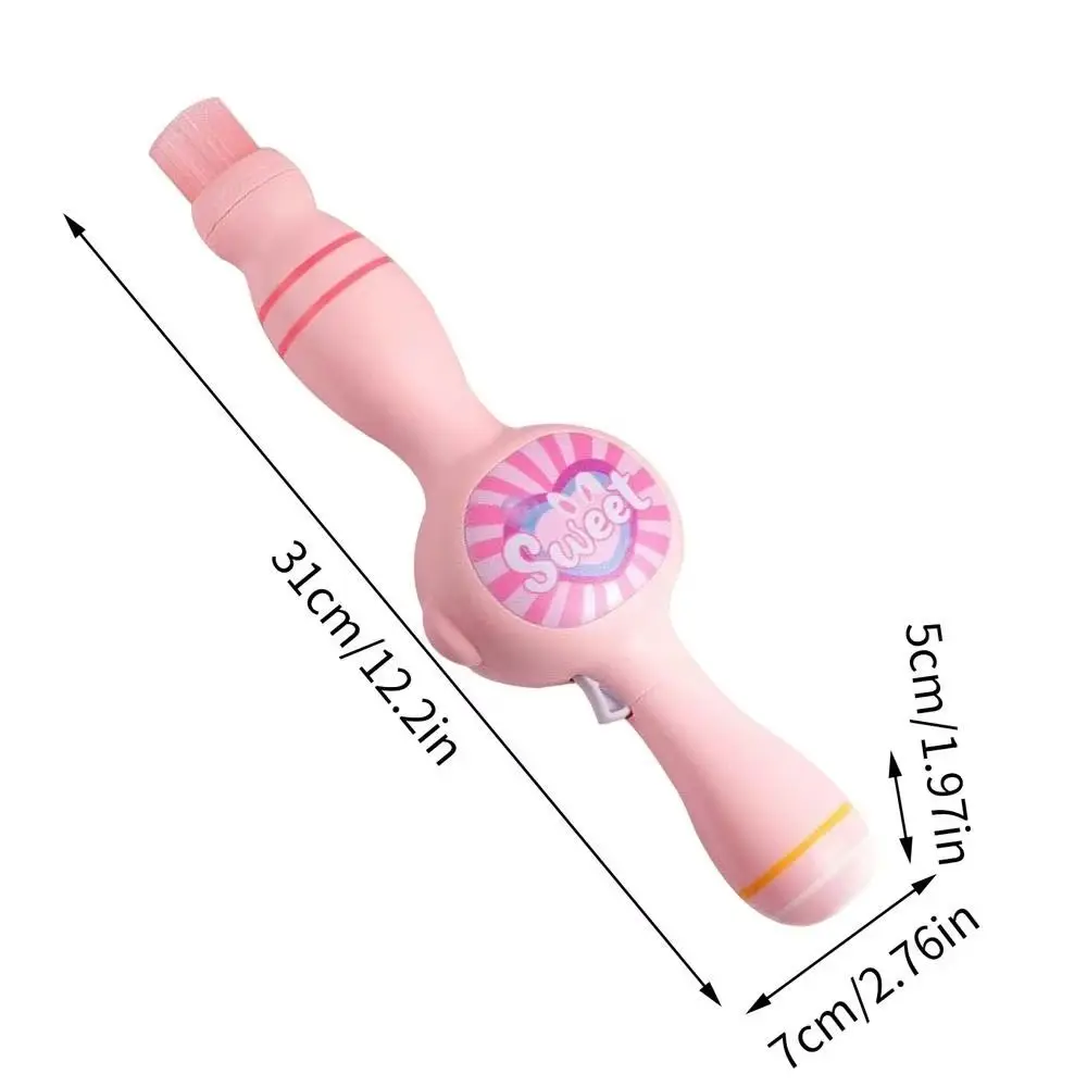 Portable Colorful Bubble Machine Lightweight Design Interactive Play Elastic Bubble Fog Wand Automatic Bubble Blower for Kids