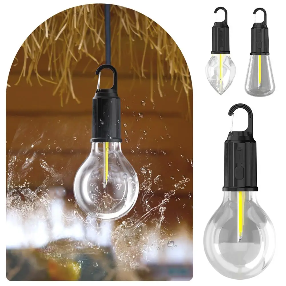 Lampe de camping étanche en plastique, lumière de secours, équipement d'éclairage, fournitures de camping en plein air, mariage, 62Ca, Q7s9