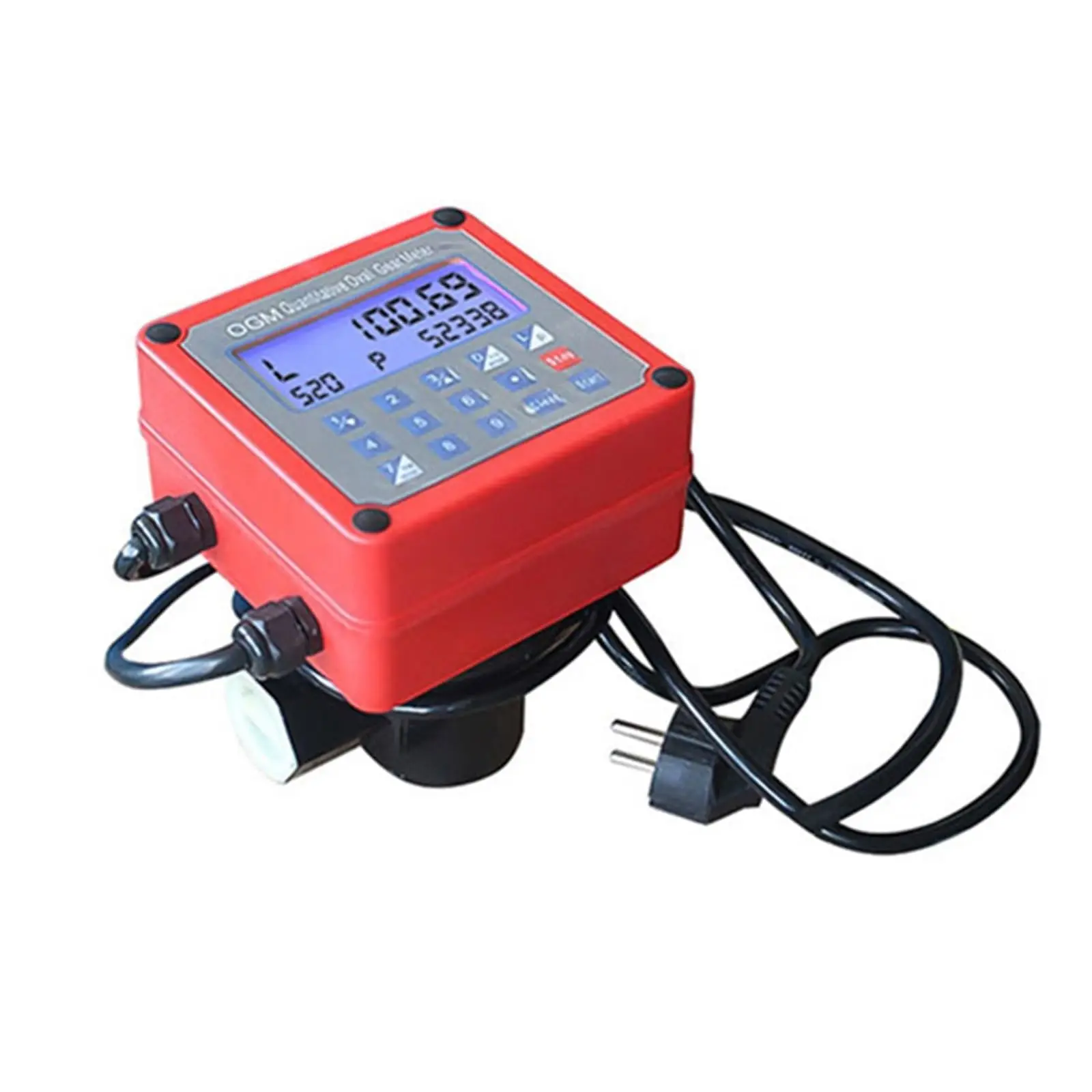 Quantitative Flow meter 220V12V24V 1 Inch 1.5 Inch 2 Inch 25mm 40mm 50mm  LCD Display For Seawater Alcohol Industrial Sewage Pip