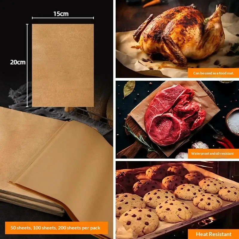 Parchment Paper Baking Sheets Non-Stick Precut Will Not Curl: Burn Wax Air Fryer