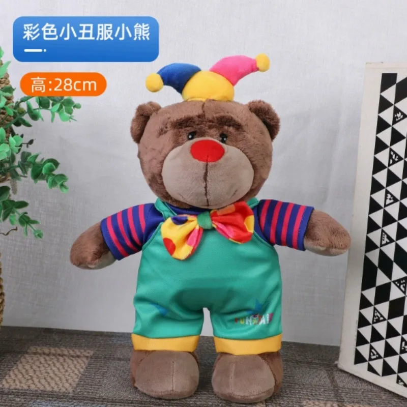 28CM Height Motorcycle Dolls Moto Body Decoration Locomotive Bear Gift Cute Figures