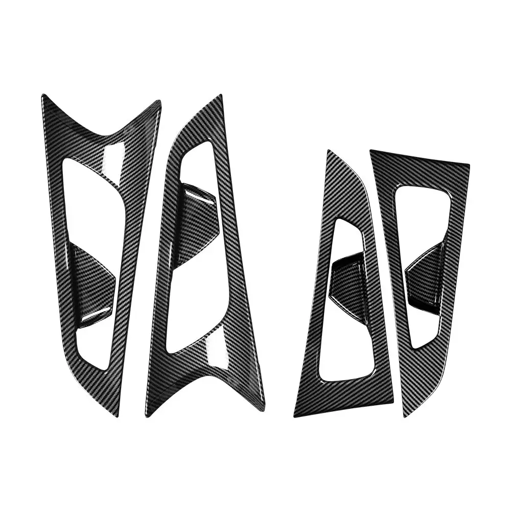 

Для Genesis G70 LHD 2019-2026 внутренняя дверная ручка, крышка чаши, стиль из углеродного волокна, внутренняя отделка дверной панели, полоса, внутреннее молдинг